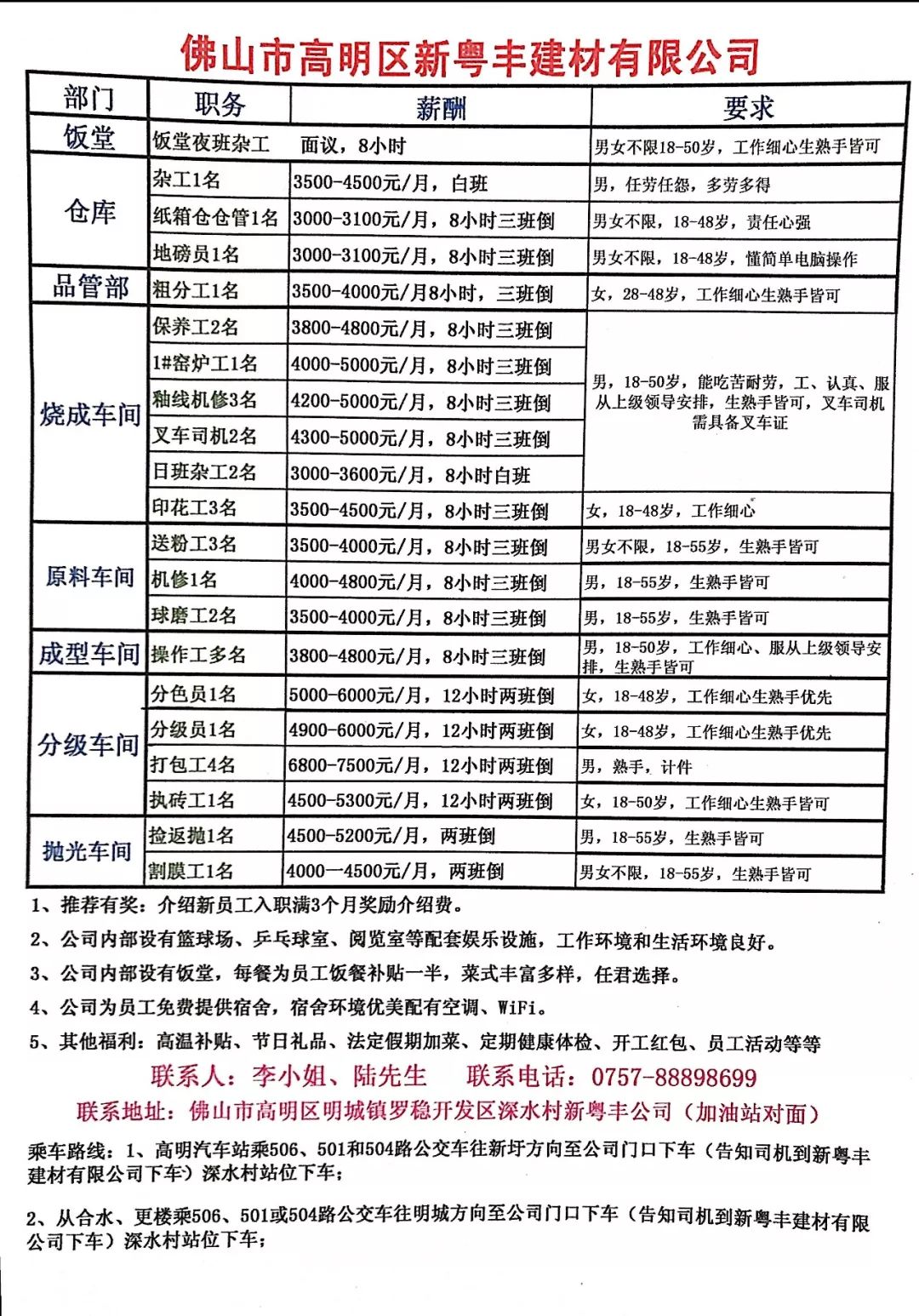 鶴山沙坪最新司機(jī)招聘信息匯總